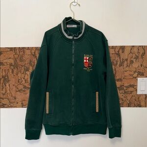 Vintage Bomber Jacket with Embroidered Crests